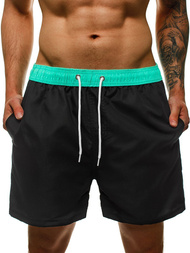 Vīriešu peldbikses melni-piparmētra OZONEE ST005-7