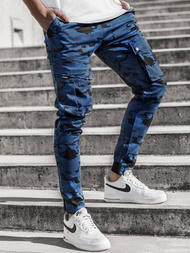 Vīriešu jogger bikses kamuflāžas-tumši zilas OZONEE A/1003