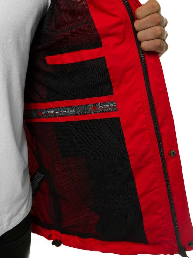 Vīriešu pārejas virsjaka sarkana OZONEE MG/2515