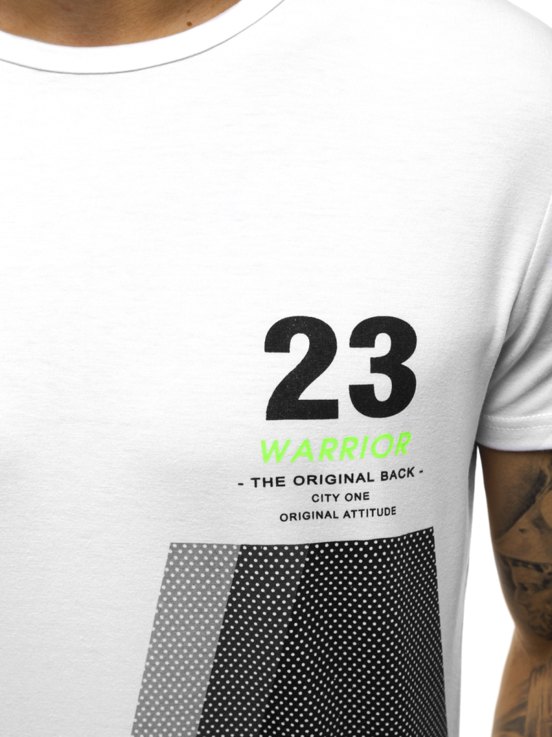 Vīriešu T-krekls balts OZONEE JS/SS10932