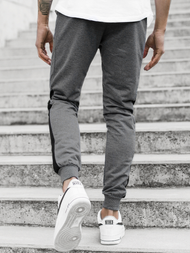 Vīriešu sporta bikses grafīta OZONEE JS/YLB88010Z