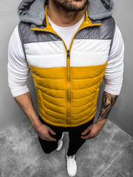 Vīriešu veste dzeltena OZONEE N/6105Z