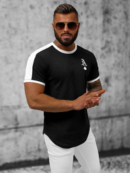 Vīriešu t-krekls melns OZONEE O/TX6413