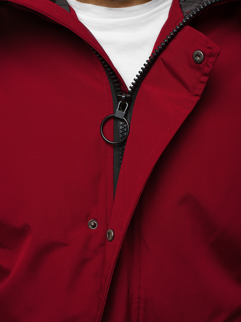 Vīriešu virsjaka bordosarkana OZONEE JS/2019005