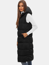 Sieviešu divpusēja veste melna OZONEE JS/5M755/392