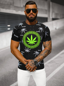 Vīriešu T-krekls Melns OZONEE O/T139/3