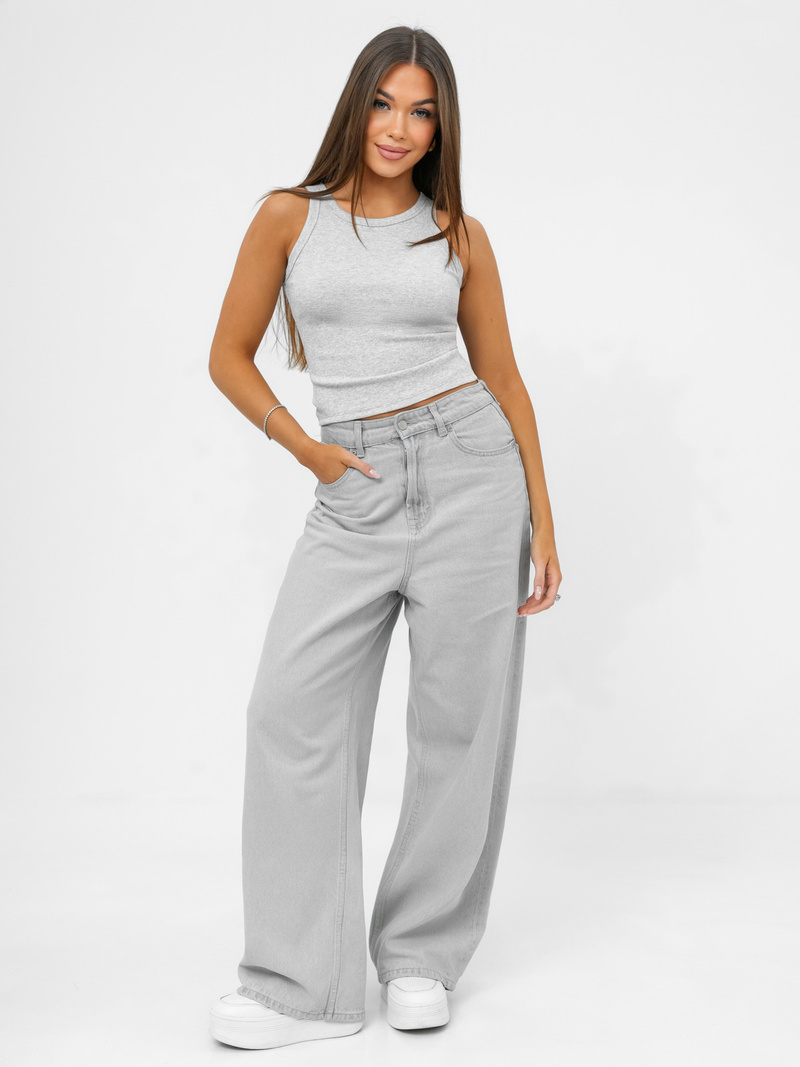 Sieviešu tops pelēks OZONEE JS/96T665/2