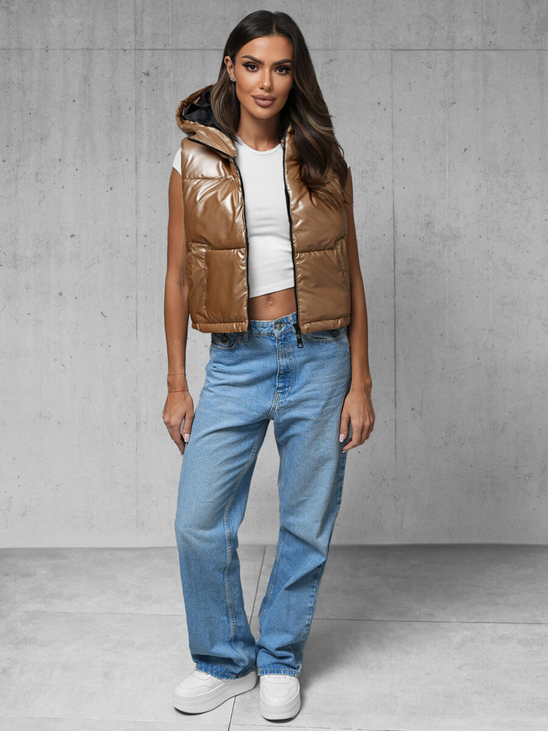 Sieviešu veste zelts OZONEE JS/5M3190/84