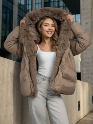 Sieviešu jaka tumši-smilšu OZONEE O/16M9179/84Z