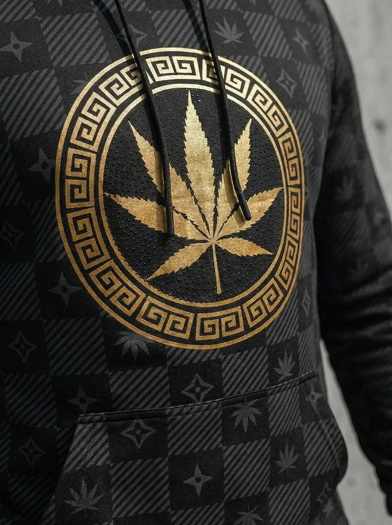 Vīriešu džemperis ar kapuci melns OZONEE O/B265Z