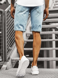 Vīriešu džinsa šorti gaiši zili OZONEE B/55055