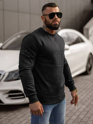 Vīriešu džemperis melns OZONEE JS/8B1358/3