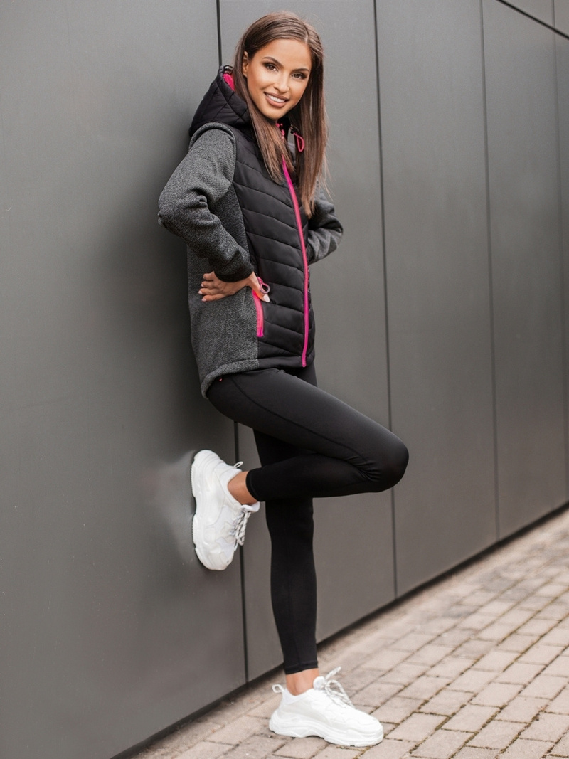 Sieviešu virsjaka melna OZONEE JS/KSW4003Z