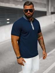 Vīriešu polo krekls tumši zila OZONEE O/DA803