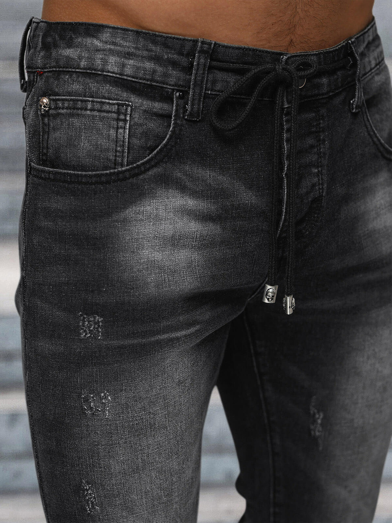 Vīriešu džinsi debesu melni OZONEE NB/MP0063/1N