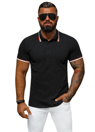 Vīriešu polo krekls melns OZONEE O/DA736