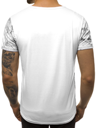Vīriešu T-krekls balts OZONEE JS/SS10925