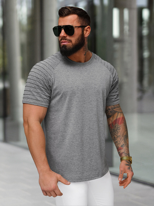 Vīriešu t-krekls grafīta OZONEE JS/8T88/5Z