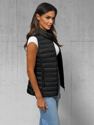 Sieviešu veste melna OZONEE JS/16M9155/392