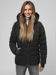 Sieviešu ziemas jaka melna OZONEE JS/M769/392