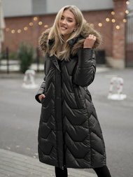 Sieviešu ziemas jaka melna OZONEE O/5M3229/392Z