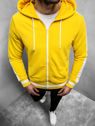 Vīriešu jaka ar kapuci dzeltena OZONEE A/1009Z