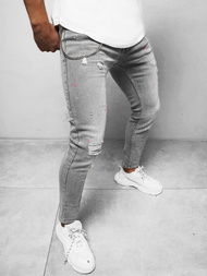 Vīriešu džinsi pelēki OZONEE O/WE1004