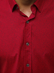 Vīriešu krekls sarkans OZONEE B/K59