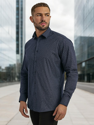 Vīriešu krekls tumši zila OZONEE V/V186