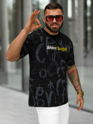 Vīriešu t-krekls melns OZONEE O/YN2/621