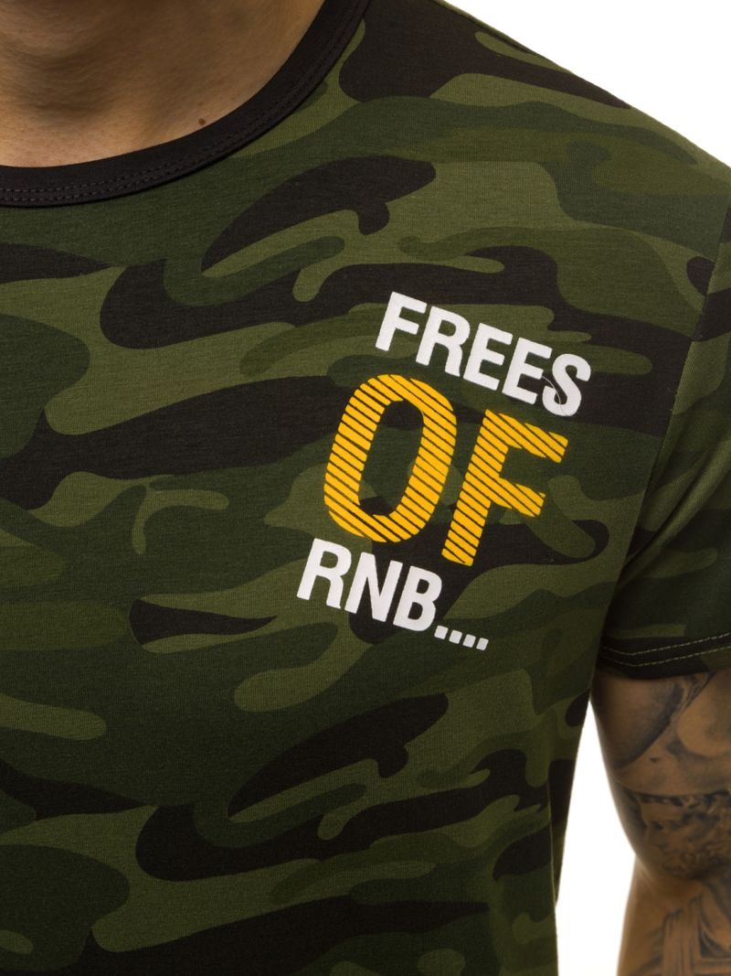 Vīriešu T-krekls zaļš OZONEE JS/SS10978