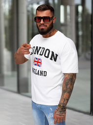 Vīriešu T-krekls Balts OZONEE JS/8B1373/1