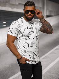 Vīriešu t-krekls balts OZONEE O/T6482