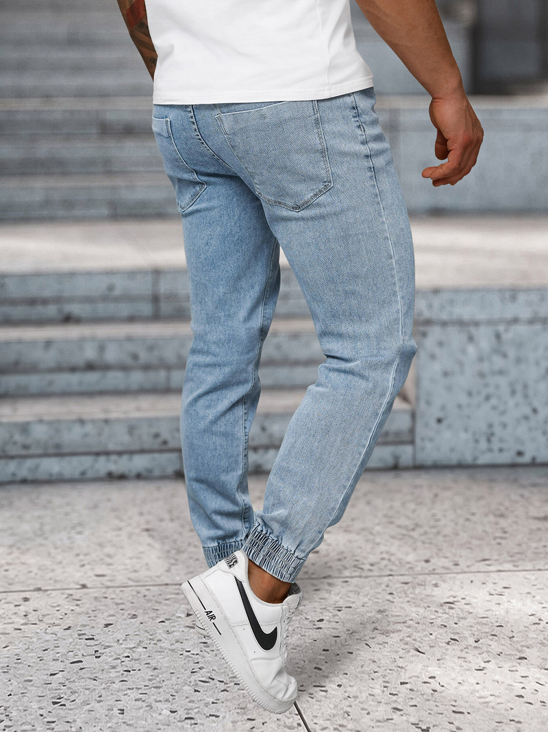 Vīriešu jogger bikses gaiši debesu zili OZONEE NB/MP0272BC