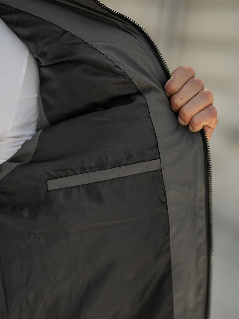 Vīriešu veste grafīta OZONEE JS/32M1780/105