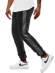 Vīriešu sporta bikses melnas-grafīta OZONEE JS/JZ11003