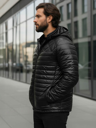 Vīriešu jaka melna OZONEE JS/16M9328/392BZ