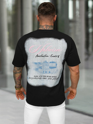 Vīriešu t-krekls melns OZONEE O/YN2/632