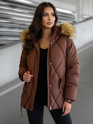 Sieviešu ziemas jaka šokolāde OZONEE JS/5M3329/158Z