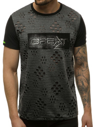 Vīriešu T-krekls melns OZONEE JS/KS2083