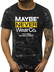 Vīriešu T-krekls melns OZONEE JS/SS10915