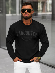 Vīriešu džemperis melns OZONEE JS/8B1363/3