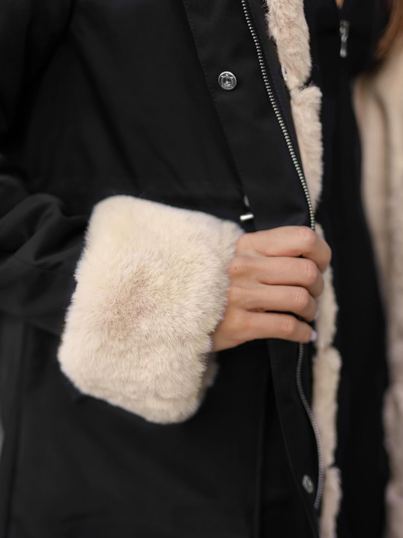 Sieviešu ziemas jaka melna OZONEE JS/M763/392Z