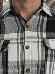 Vīriešu krekls melni-balts OZONEE NB/MC728N/3Z