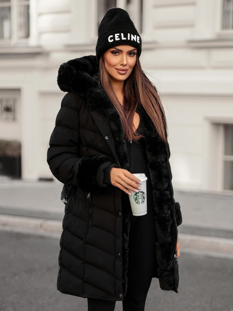 Sieviešu jaka melna OZONEE JS/5M3156/392Z