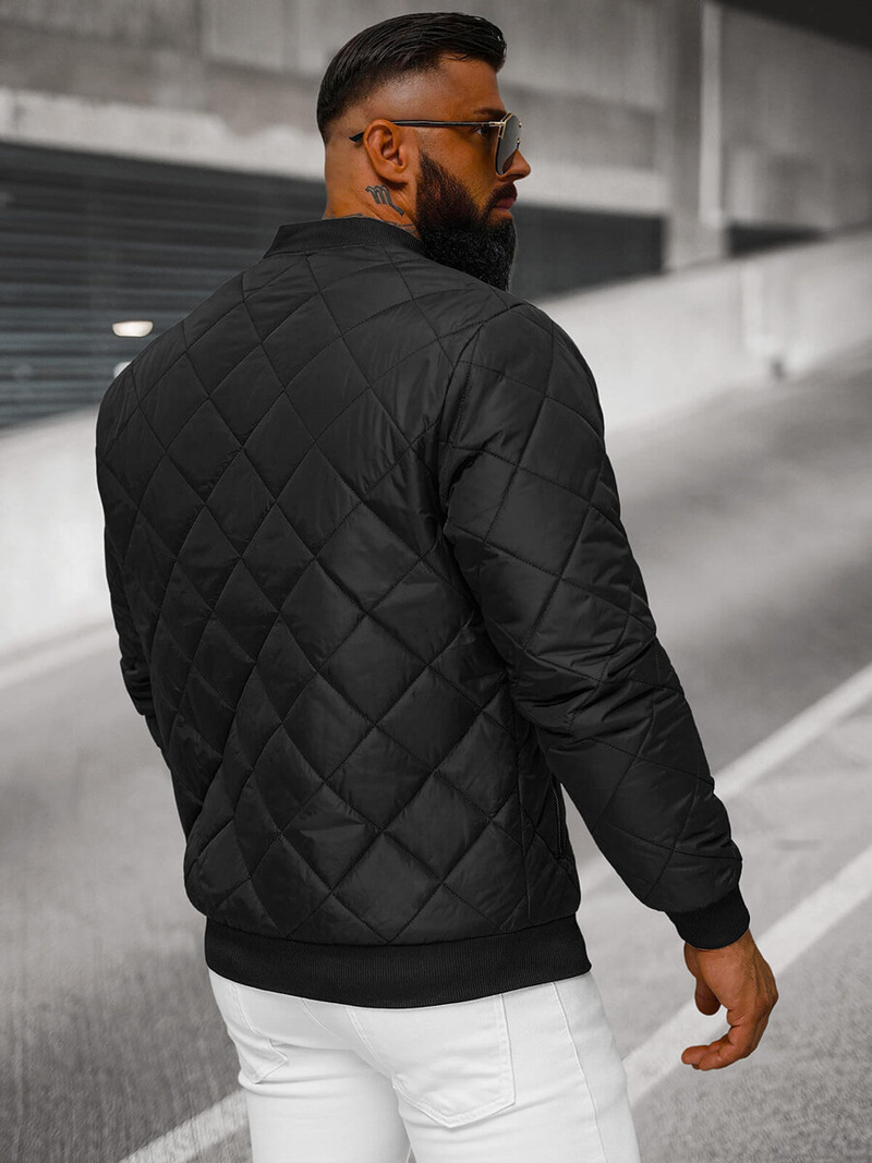 Vīriešu virsjaka melna OZONEE JS/MY01Z