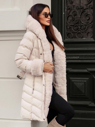 Sieviešu jaka ekru OZONEE JS/5M3156/254Z