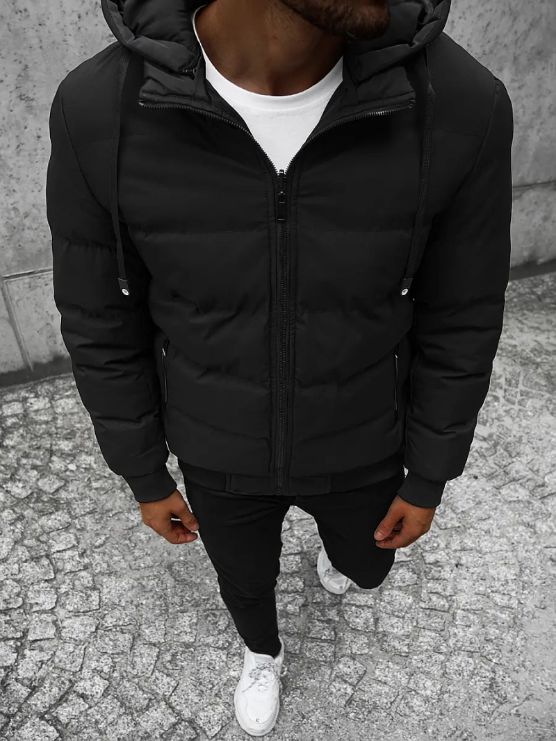 Vīriešu divpusēja virsjaka melns OZONEE JS/M761/392