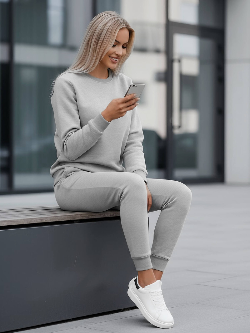 Sieviešu sporta tērps pelēks OZONEE JS/CKW01