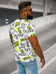 Vīriešu T-krekls Balts OZONEE JS/8T1210/1